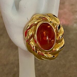 Lee Sands clip earrings
